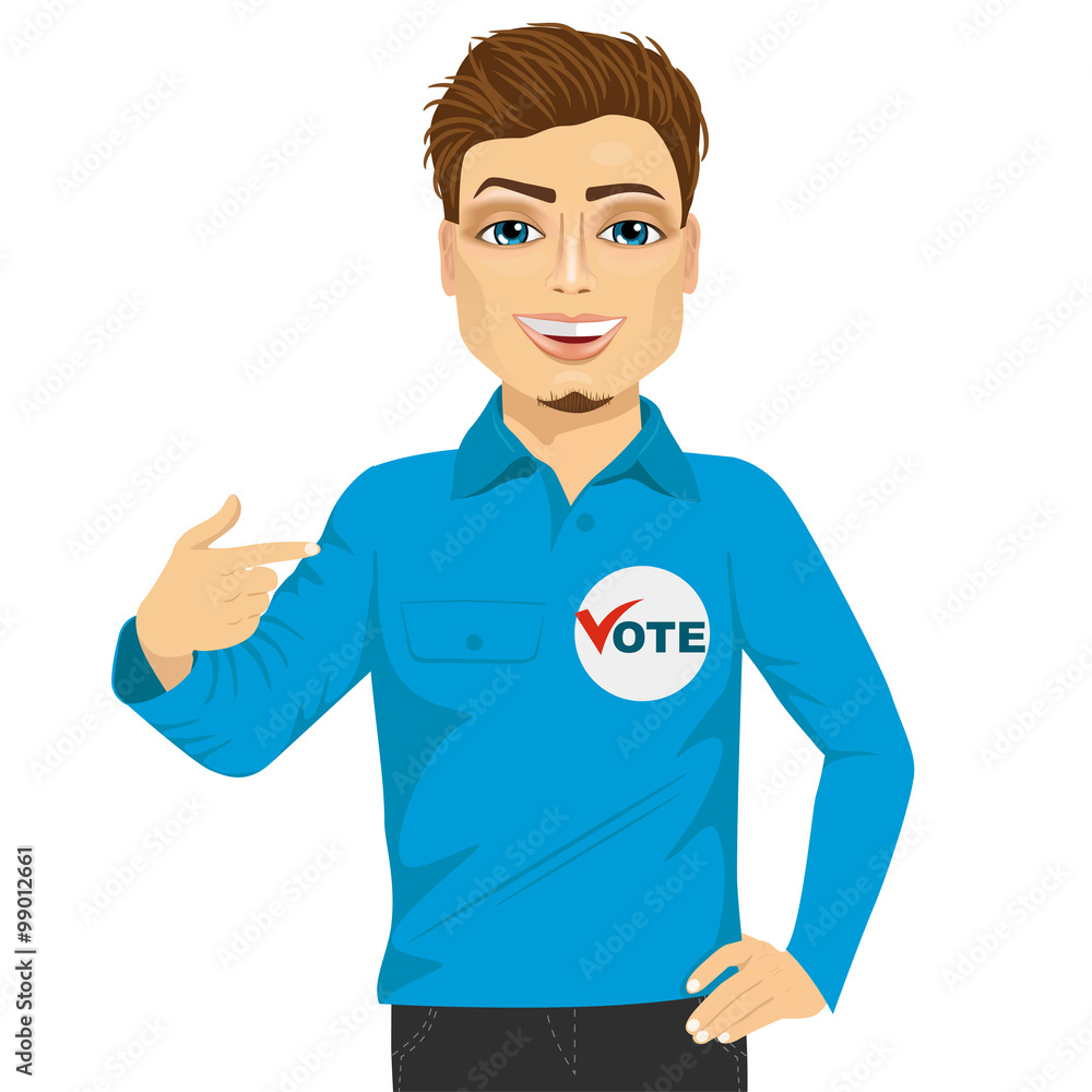 student council candidate promoting himself student council candidate promoting himself
