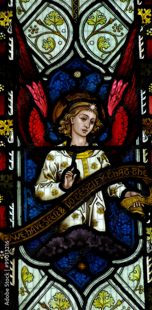 Plakat Angel is stained glass