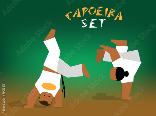 vector capoeira set