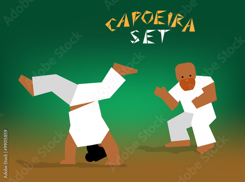 vector capoeira set