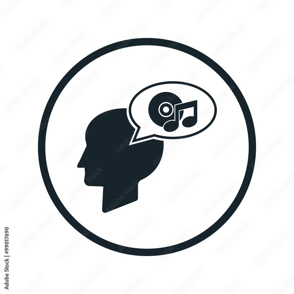 Obraz premium Thought about icon