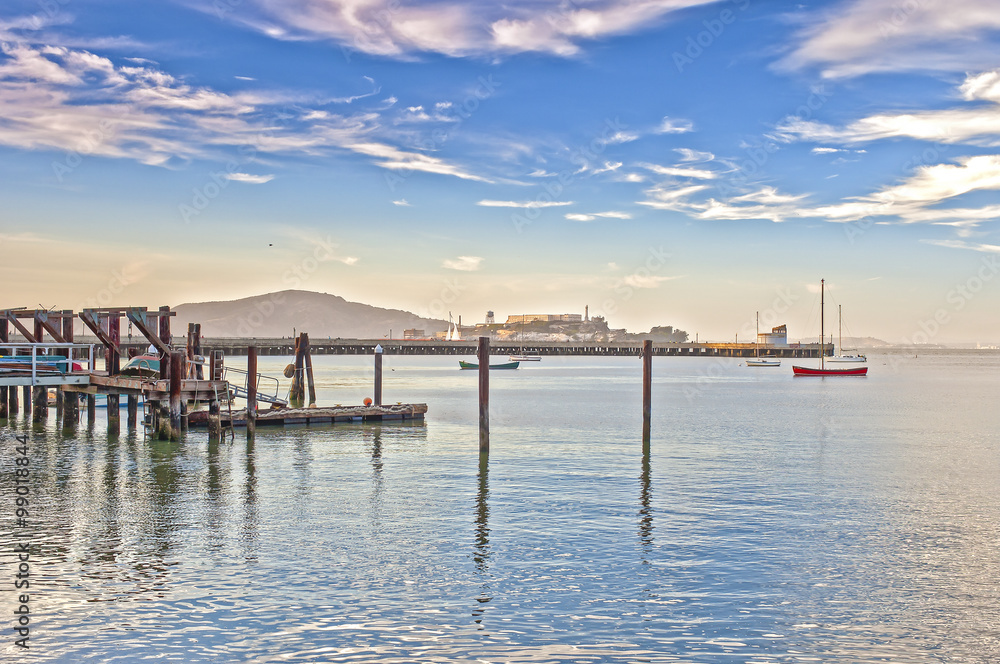 One of the Piers of San-Francisco City in California,USA