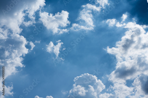 Photography Beautiful clound in blue sky for blackground