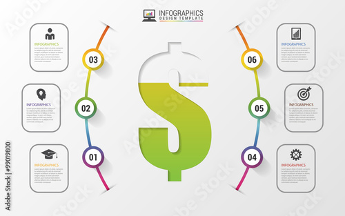 Infographics concept. Business design template. Vector illustration