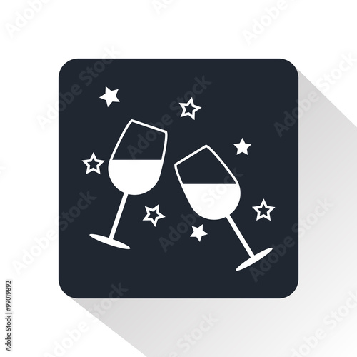 Wine in the glass icon