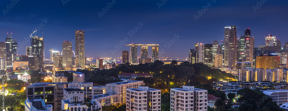 Fototapeta premium CITY SCAPE IN SINGAPORE