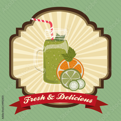 fruit smoothie design 