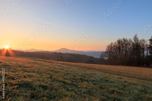 Sonnenaufgang im Schwarzwald