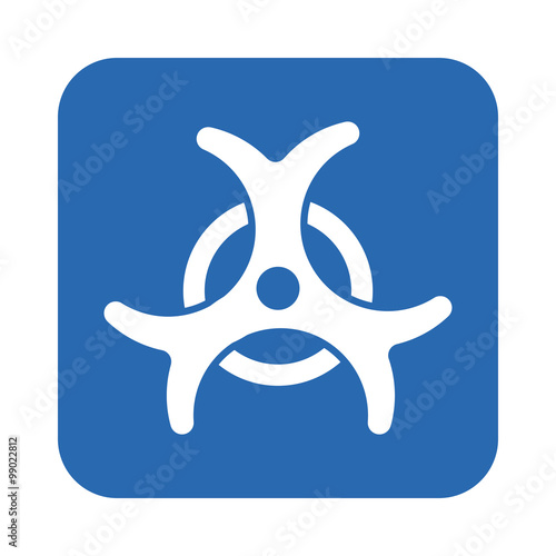 Bacteriological danger icon