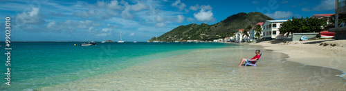 Relax in a Caribbean beach © forcdan