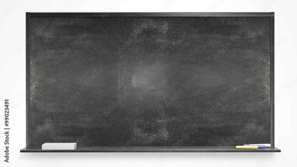 Obraz premium Blackboard on white background