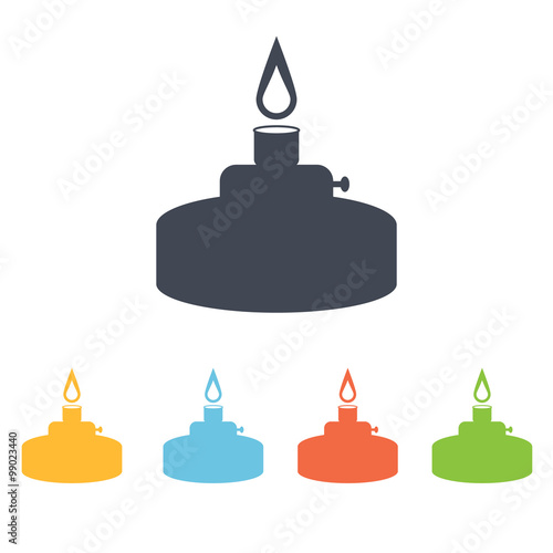 Gas burner icon