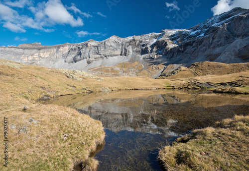 Autumn view of the cirque de Troumouse