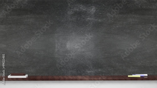Close-up of blackboard on white background