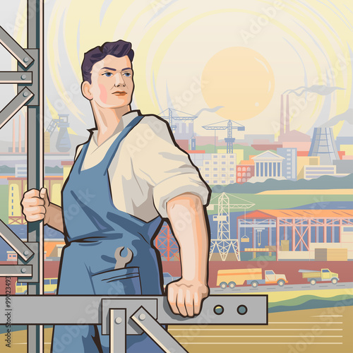 Worker back 1
