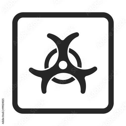 Bacteriological danger icon