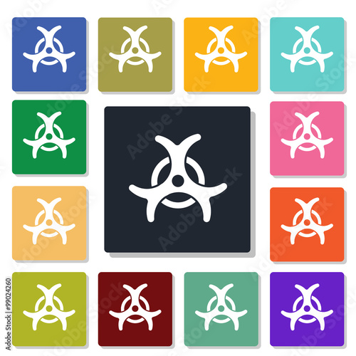 Bacteriological danger icon