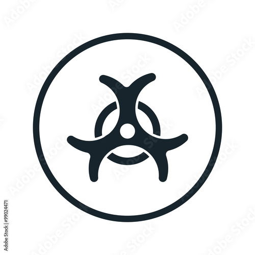 Bacteriological danger icon