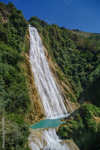 Great Mexican Chiapas El Chiflon Waterfall, Mexico