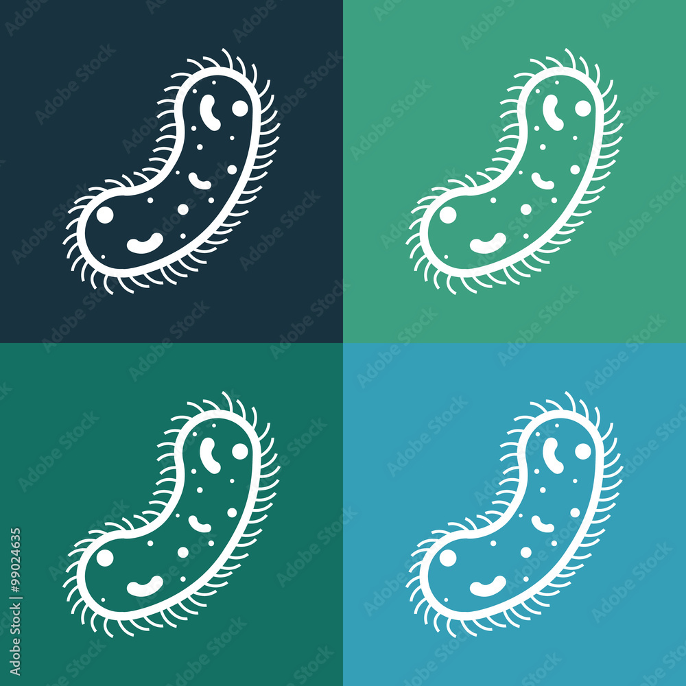 Obraz premium Bacterium icon