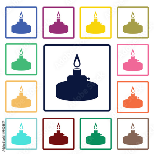 Gas burner icon