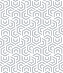 Keuken achterwand Wit patronen Modern zeshoekig patroon geometrisch  © alla_ko