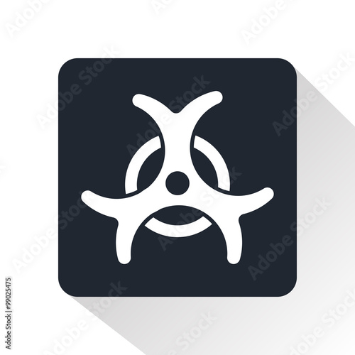 Bacteriological danger icon