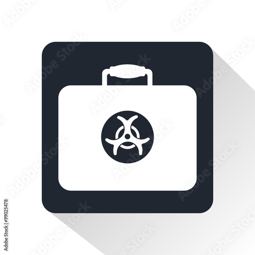 Bacteriological danger icon