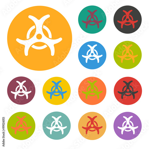 Bacteriological danger icon