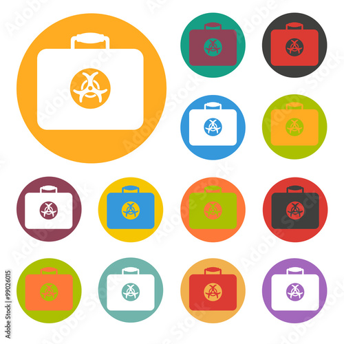 Bacteriological danger icon