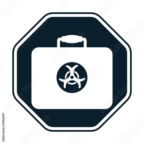 Bacteriological danger icon