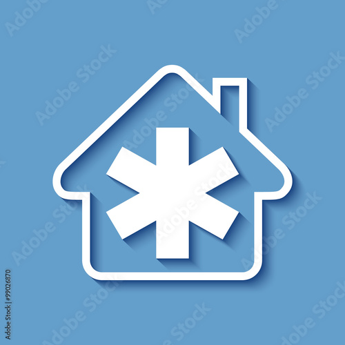 Logo maison et ambulance.
