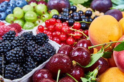 Fresh fruits. Fruit background
