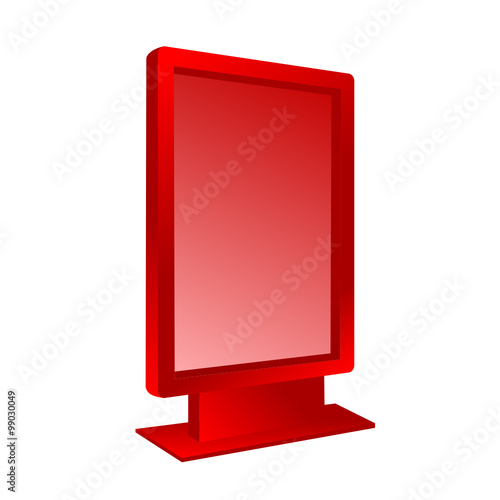 billboard vector in red