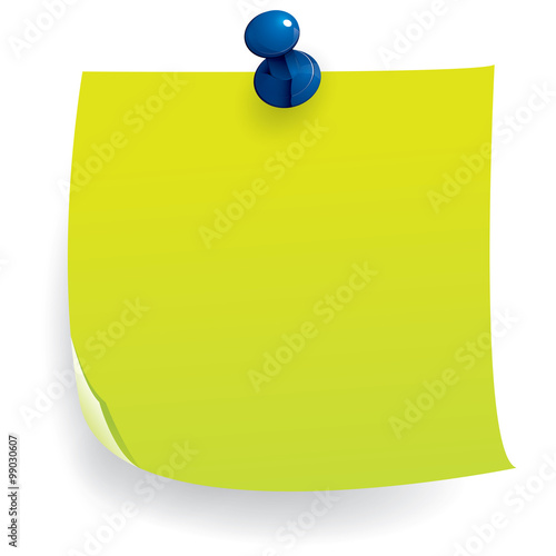 Note Paper with Push Pin
