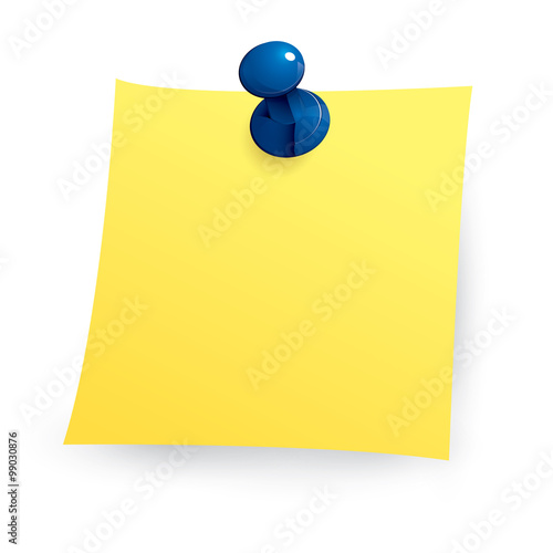 Note Paper with Push Pin