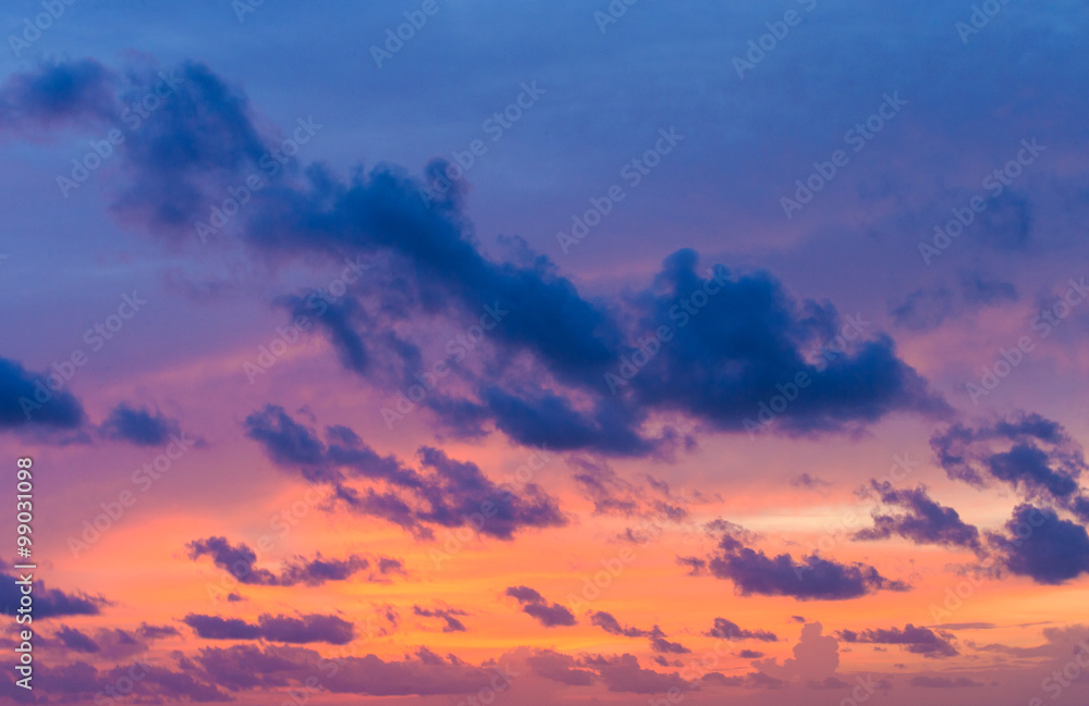 Fototapeta sunset sky