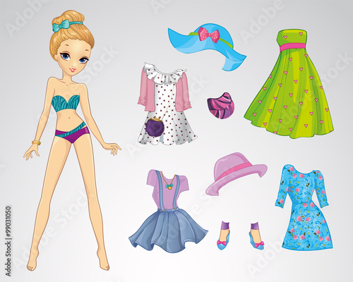 Paper Fashion Casual Doll