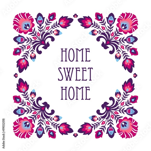 Home sweet home - folk decoration
