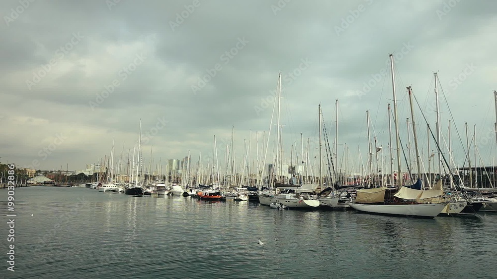 Passing Luxury Super Yachts in The Harbour Passing Luxury Super Yachts in The Harbour