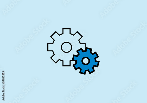 Gear Setting Icon Logo