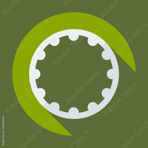 Flat modern design with shadow icon hoop