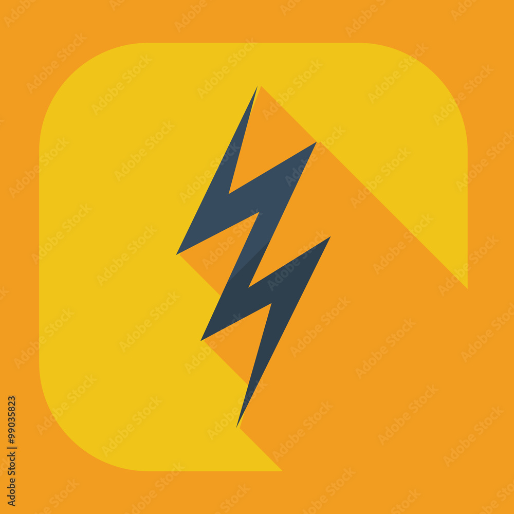 Flat modern design with shadow icons warning Flat modern design with shadow icons warning