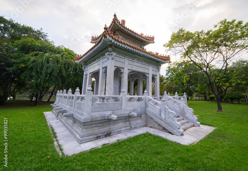 Chinese Architecture in public park photo