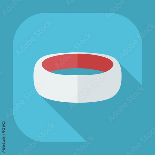 Flat modern design with shadow icons bijouterie