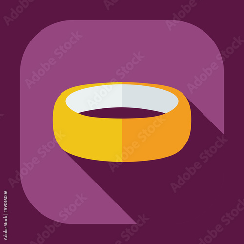 Flat modern design with shadow icons bijouterie