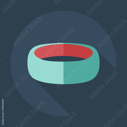 Flat modern design with shadow icons bijouterie