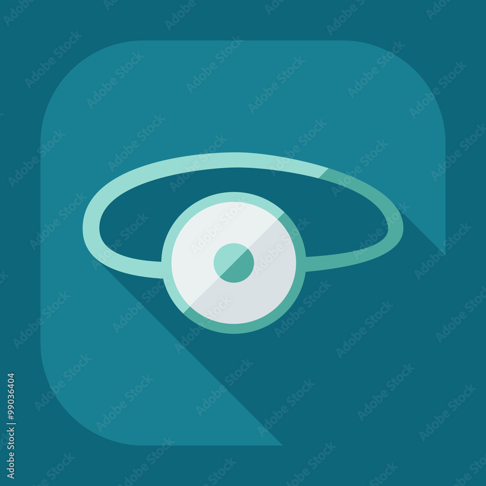 Flat modern design with shadow icon optics Flat modern design with shadow icon optics