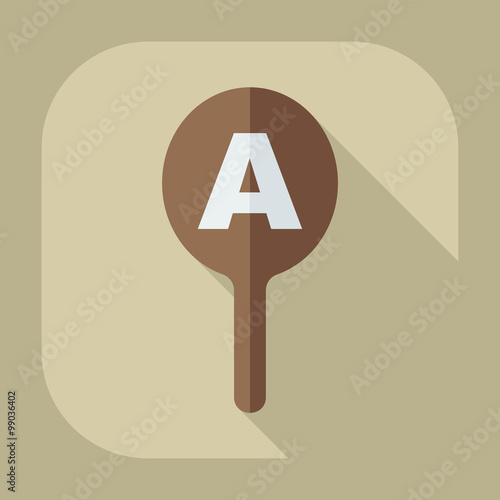 Flat modern design with shadow icon optics