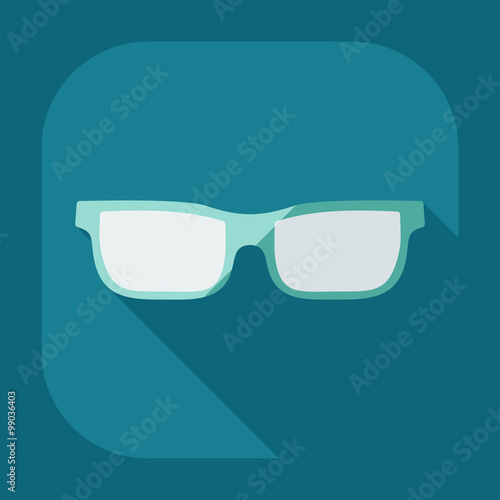 Flat modern design with shadow icon optics
